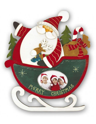 Picture of CHRISTMAS FRAME SANTA 19X21 CM